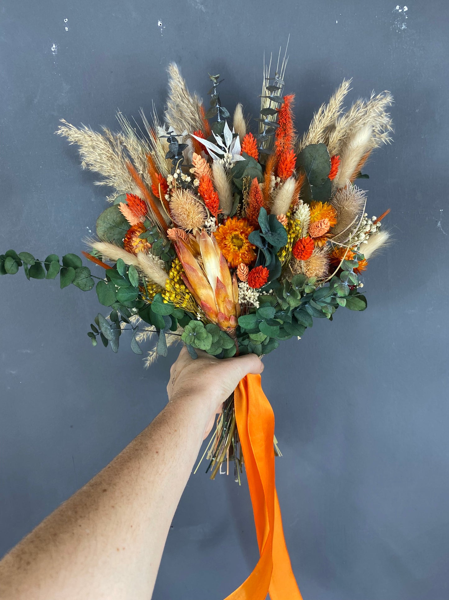 Mara dried bridal bouquet