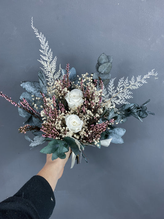 Aubrey dried bridesmaid bouquet