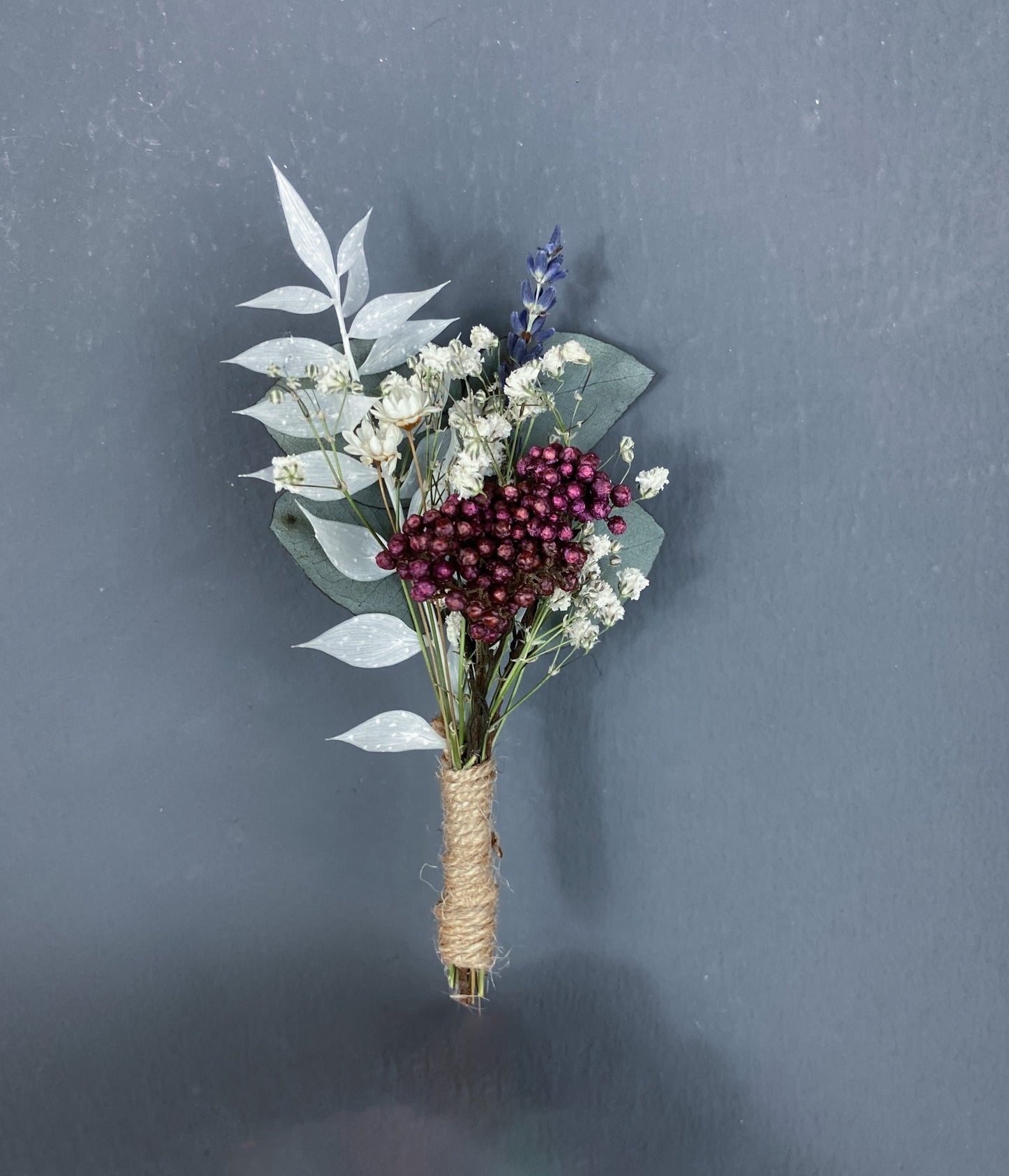 Devon dried flower buttonhole