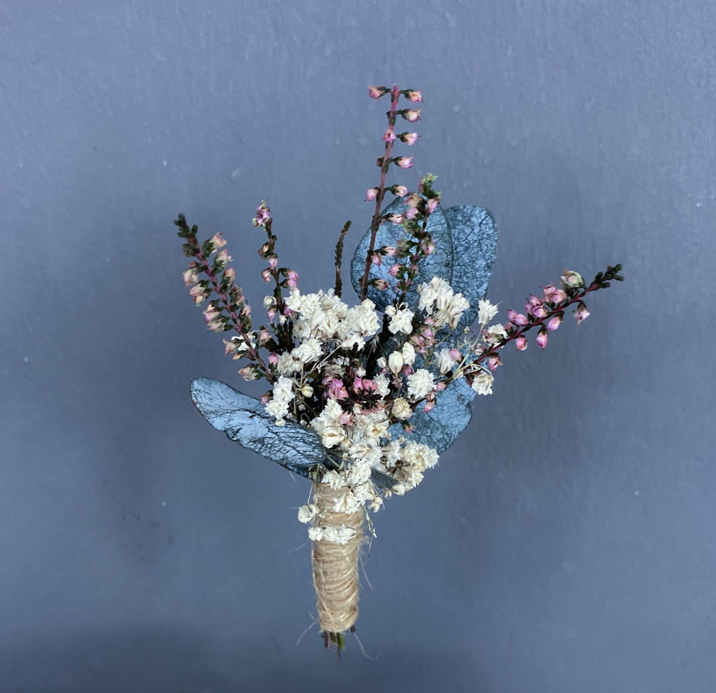 Aubrey dried flower buttonhole