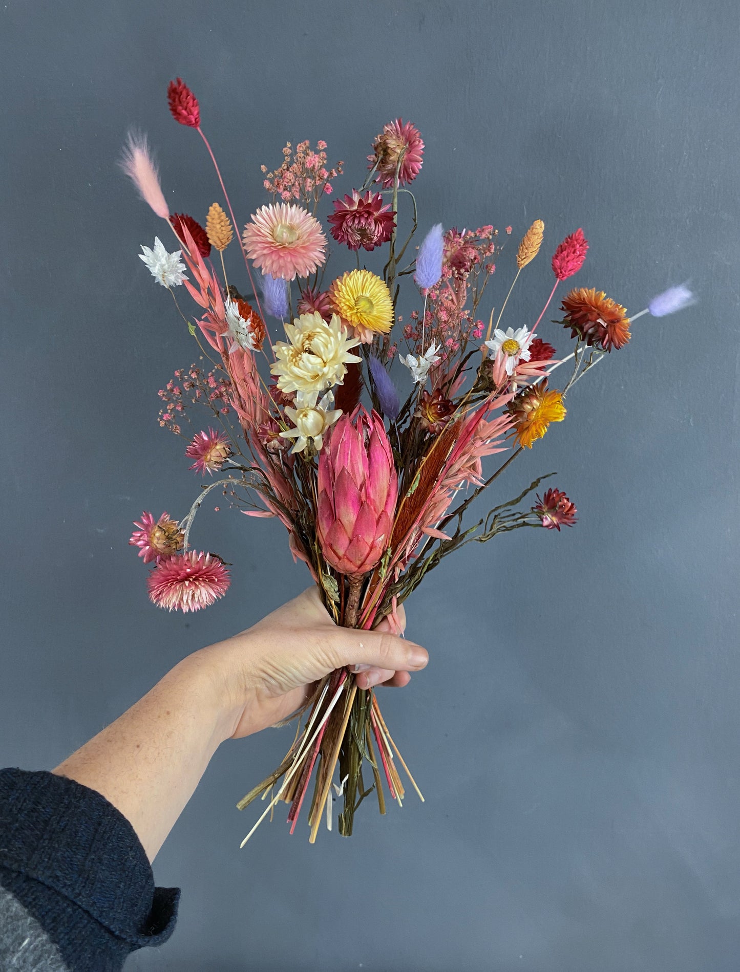 Lacy dried flower bouquet