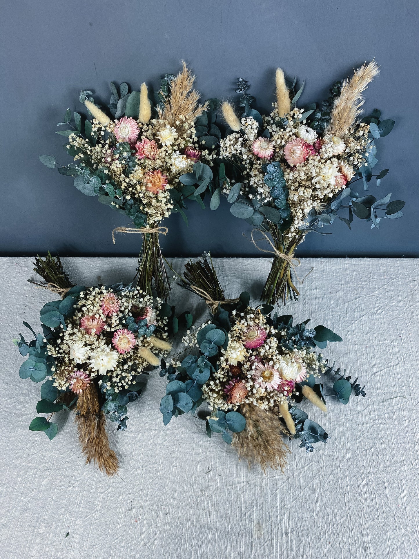 Lyra Dried Flower Bridesmaid's Bouquet