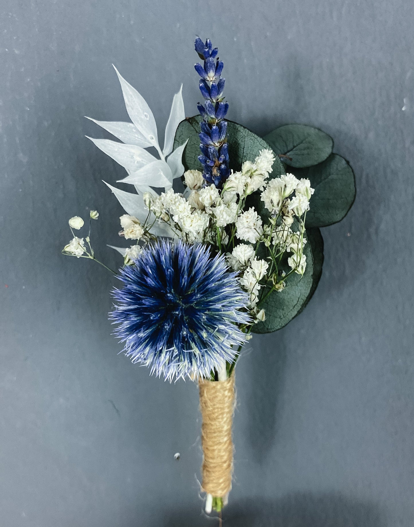 Devon dried flower buttonhole