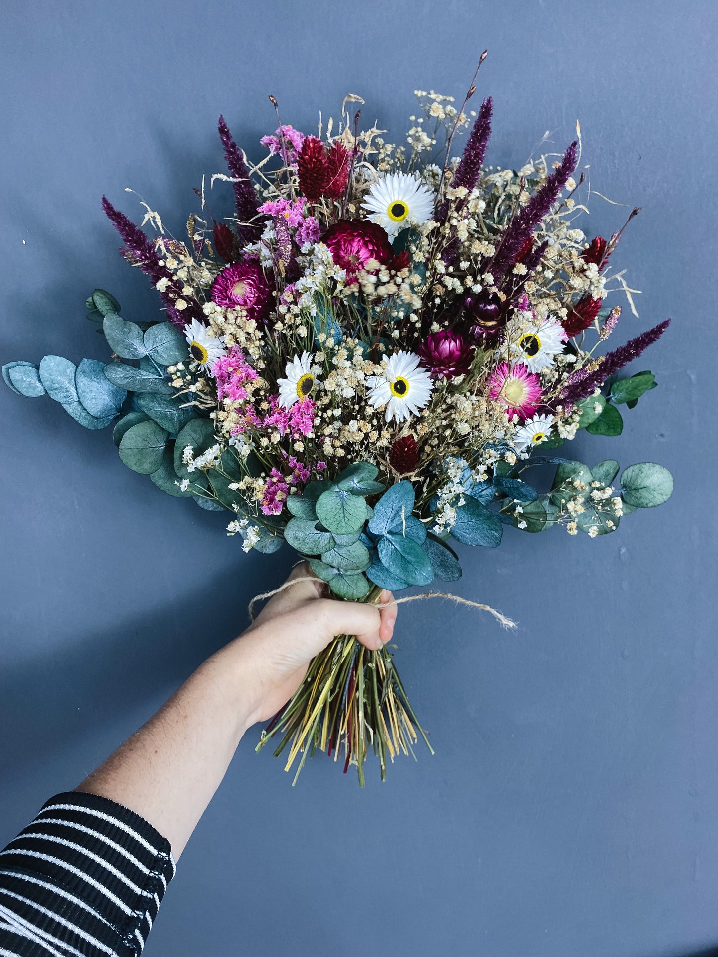 Daisy Dried Flower Bridal Bouquet