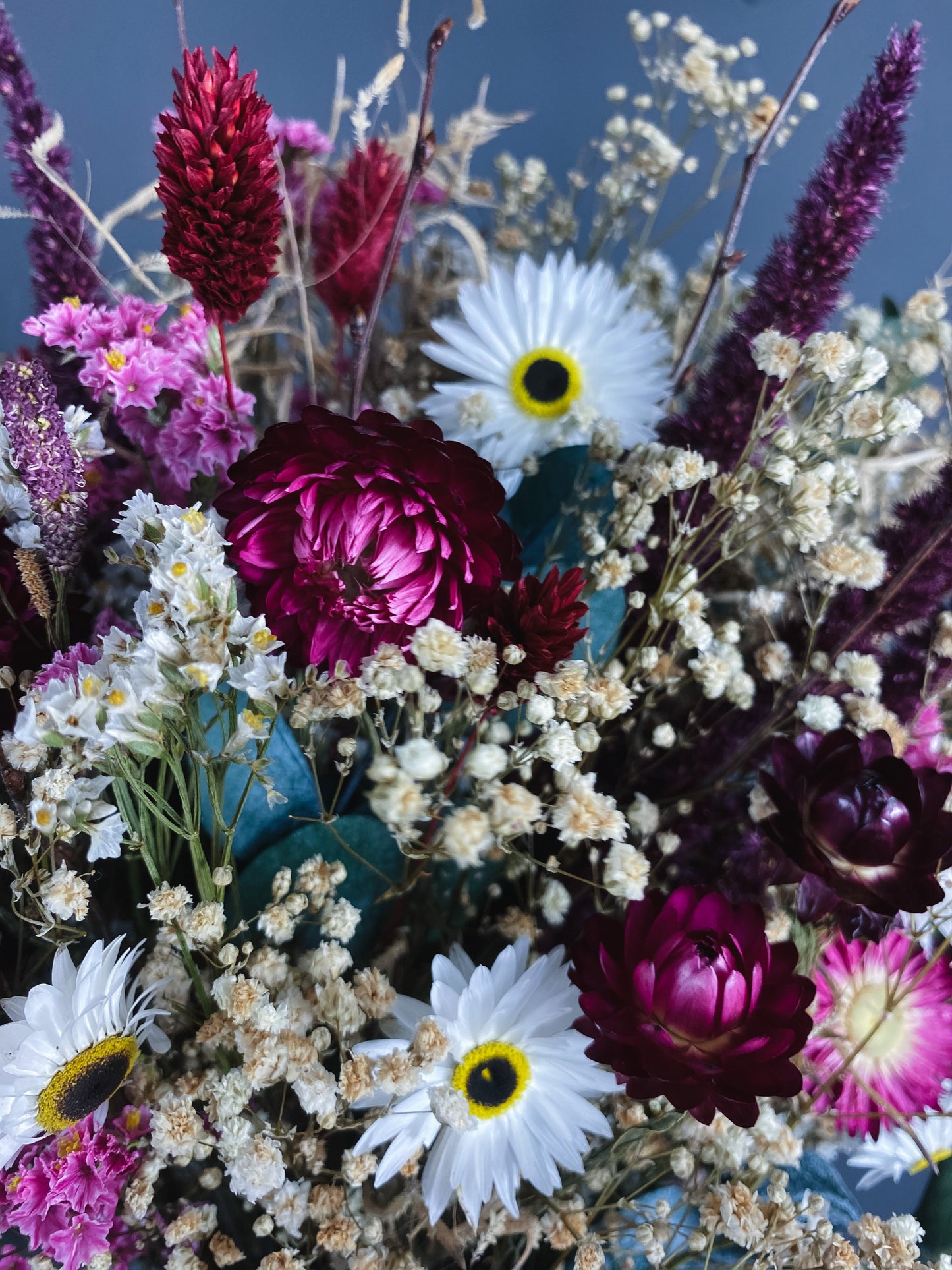 Daisy Dried Flower Bridal Bouquet