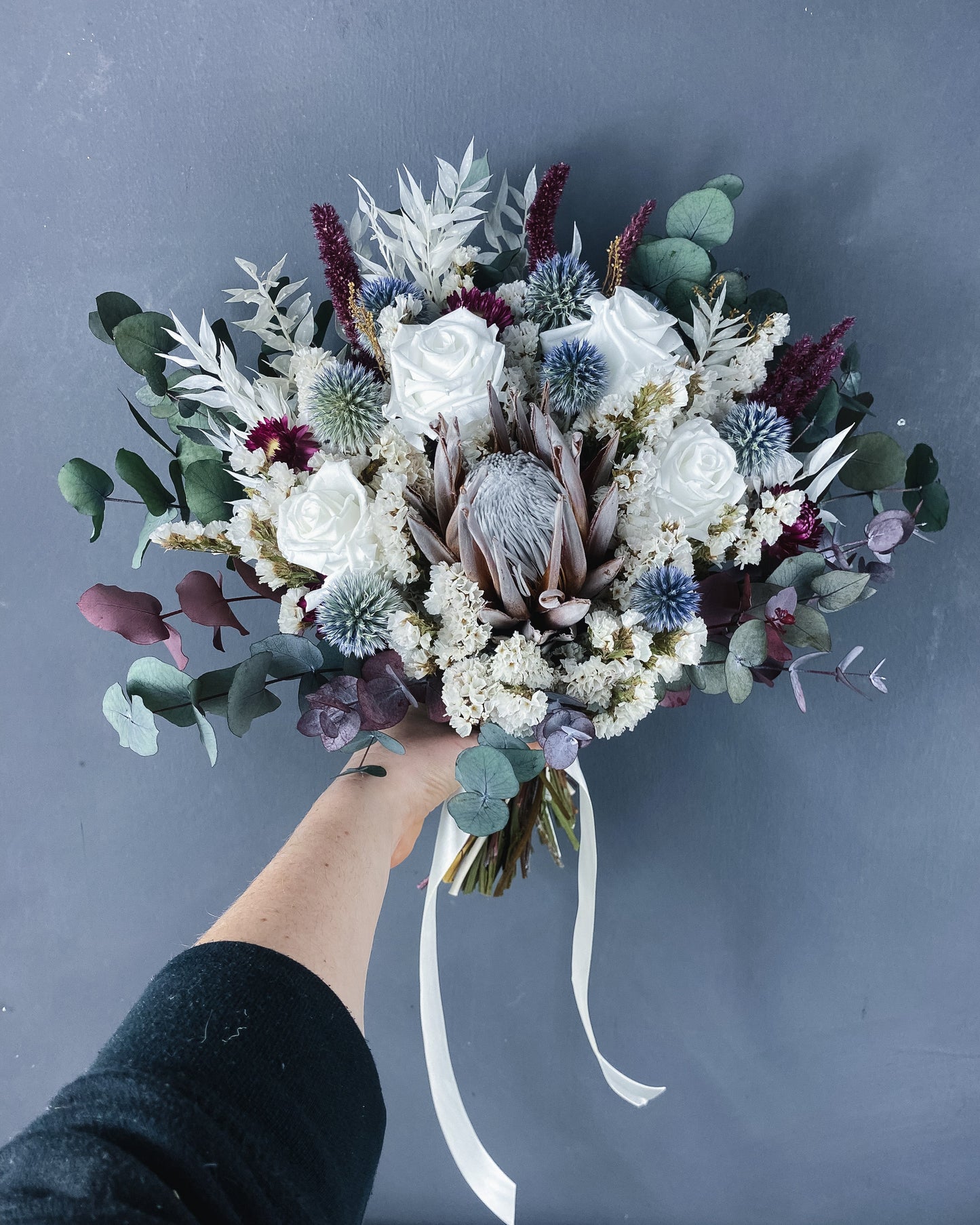 Harper dried flower bridal bouquet