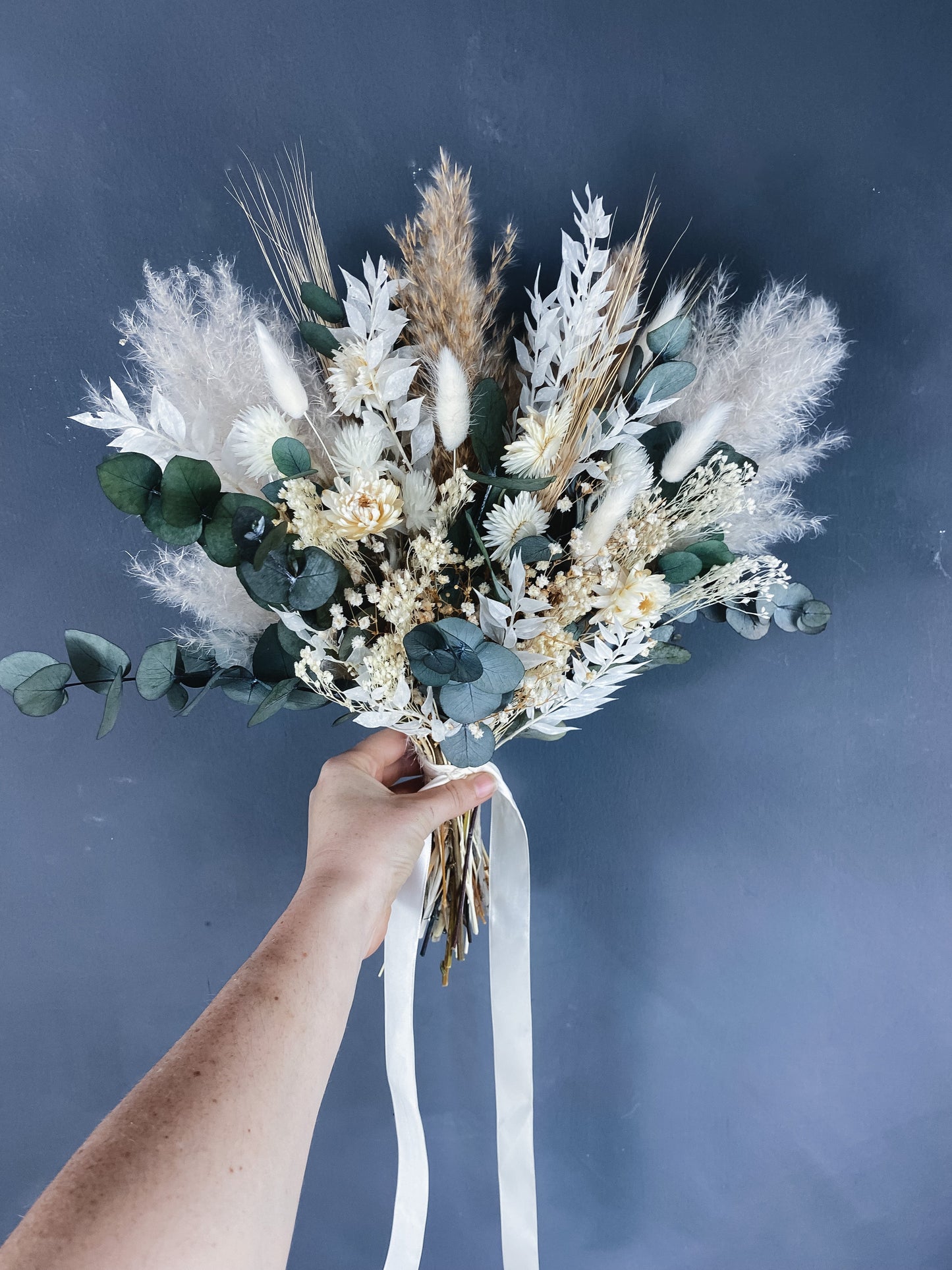 Darla dried bridal bouquet