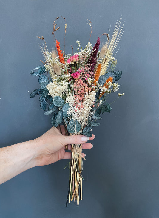 Willa wildflower dried bridesmaid bouquet